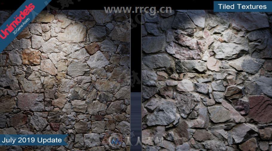 墙壁砖墙地面地板纹理库UE4游戏素材资源