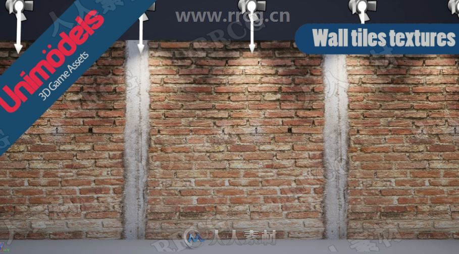 墙壁砖墙地面地板纹理库UE4游戏素材资源