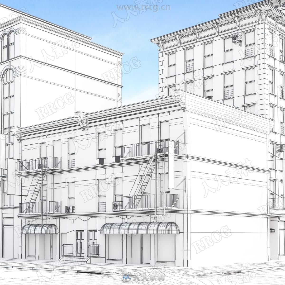 57组高品质纽约风格建筑可视化场景3D模型合集 Evermotion Archmodels第215季