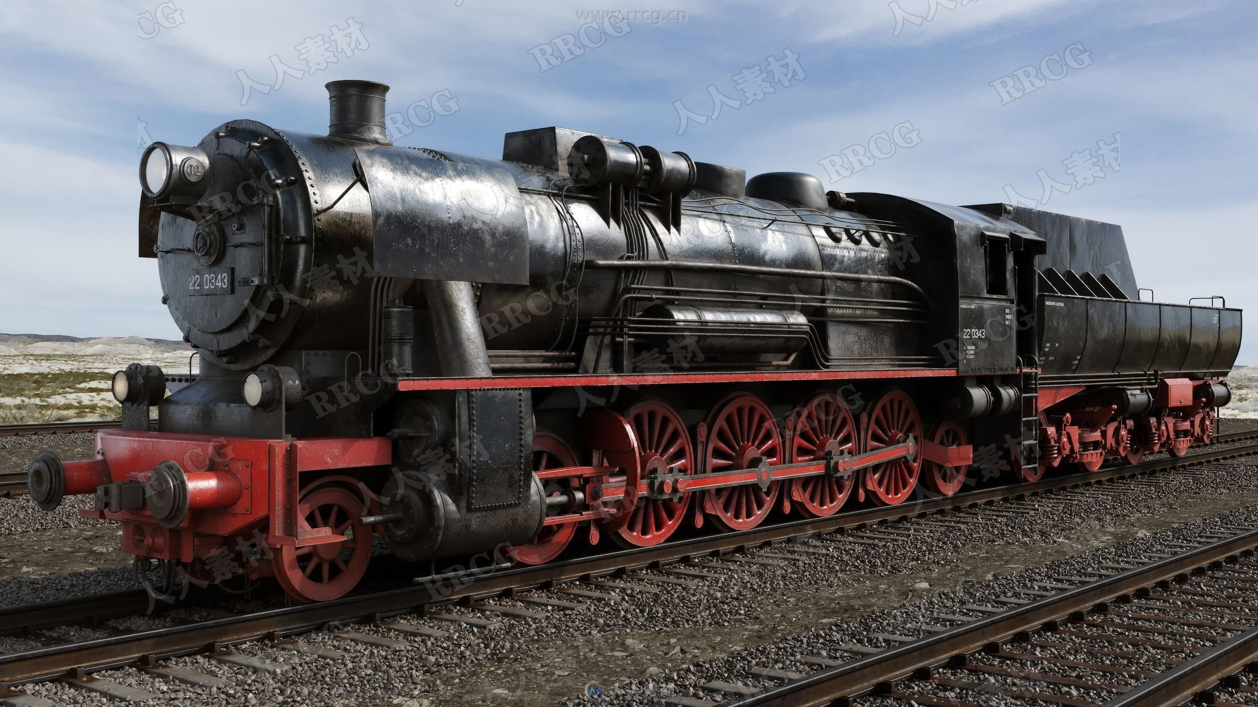 36组高品质火车铁路轨道相关3D模型合集 Evermotion Archmodels第223季