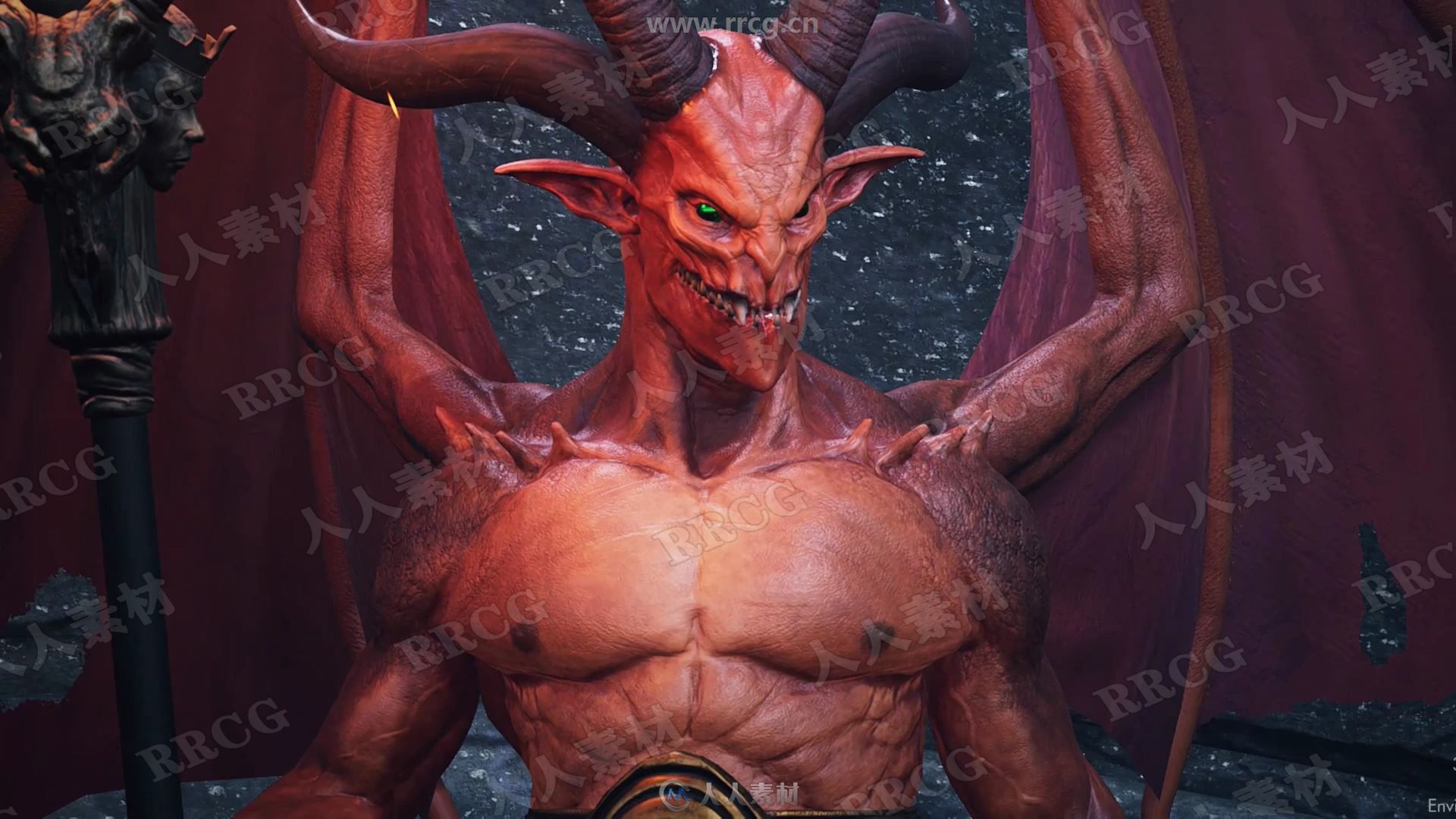 ZBrush地狱恶魔游戏角色超完整制作大师级视频教程