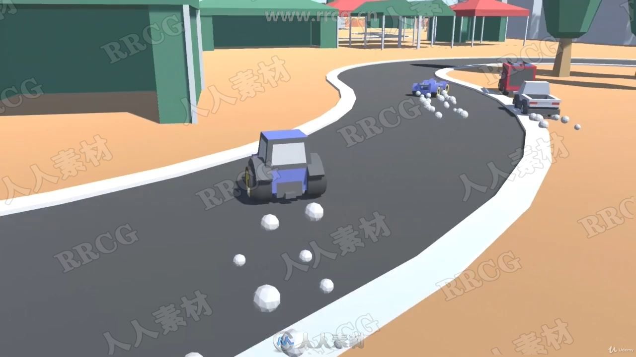 Unity赛车游戏独立开发完整实例制作视频教程