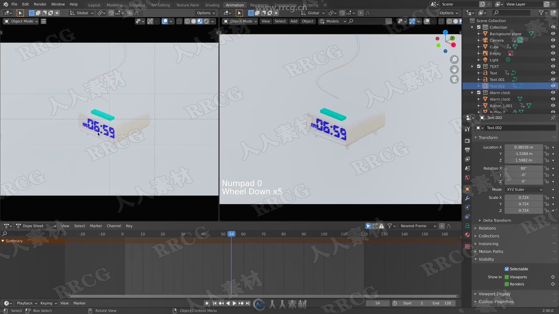 Blender闹钟动画完整建模实例制作训练视频教程