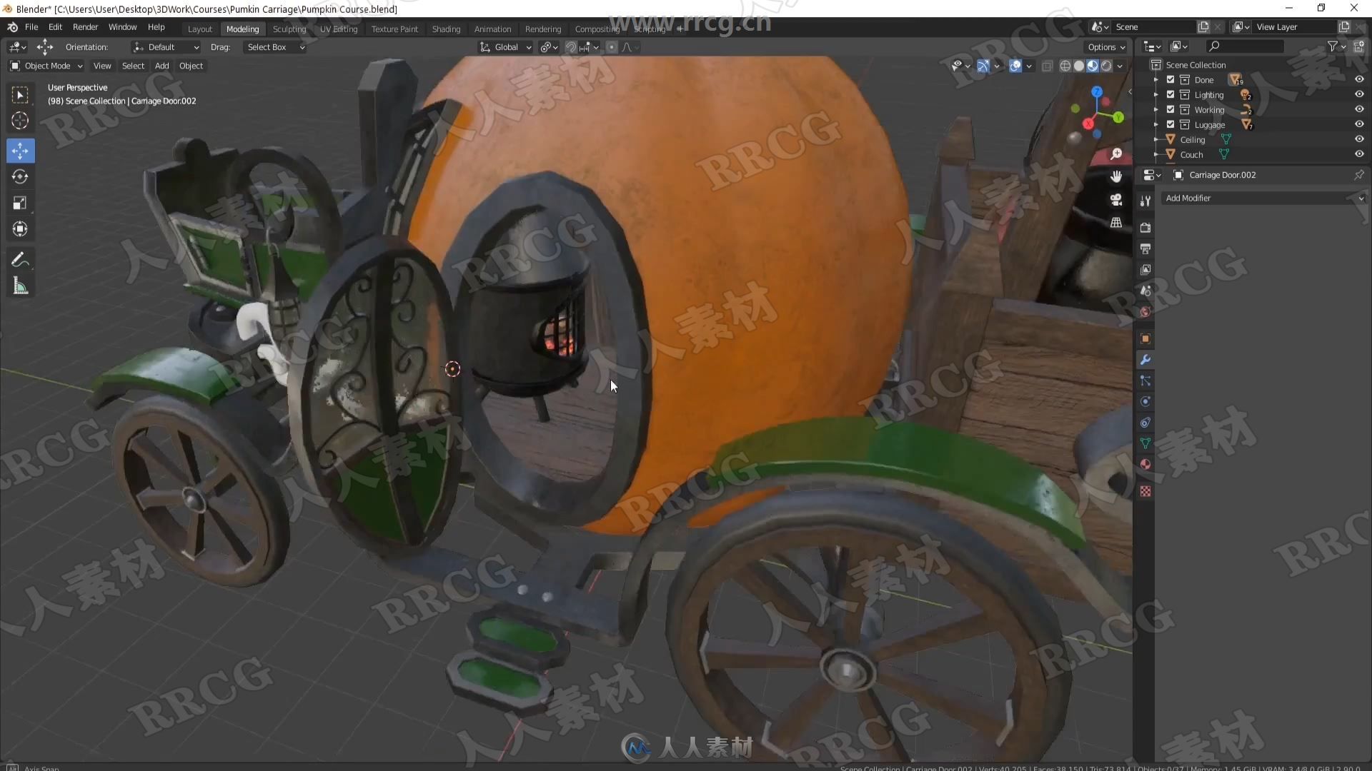 Blender恐怖万圣节场景建模渲染完整制作视频教程