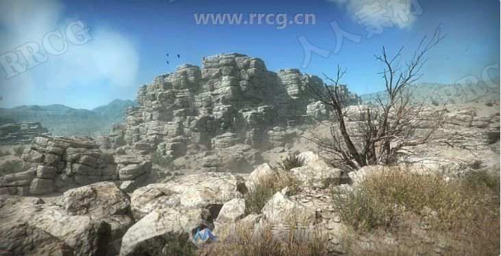 军事沙漠场景环境Unity游戏素材资源