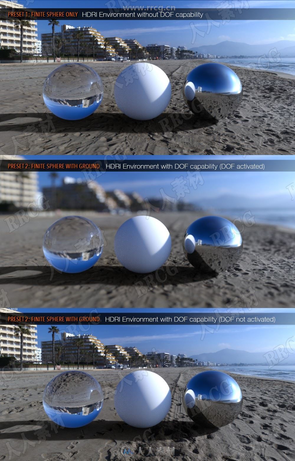 阳光明媚热带海滩场景3D模型合集