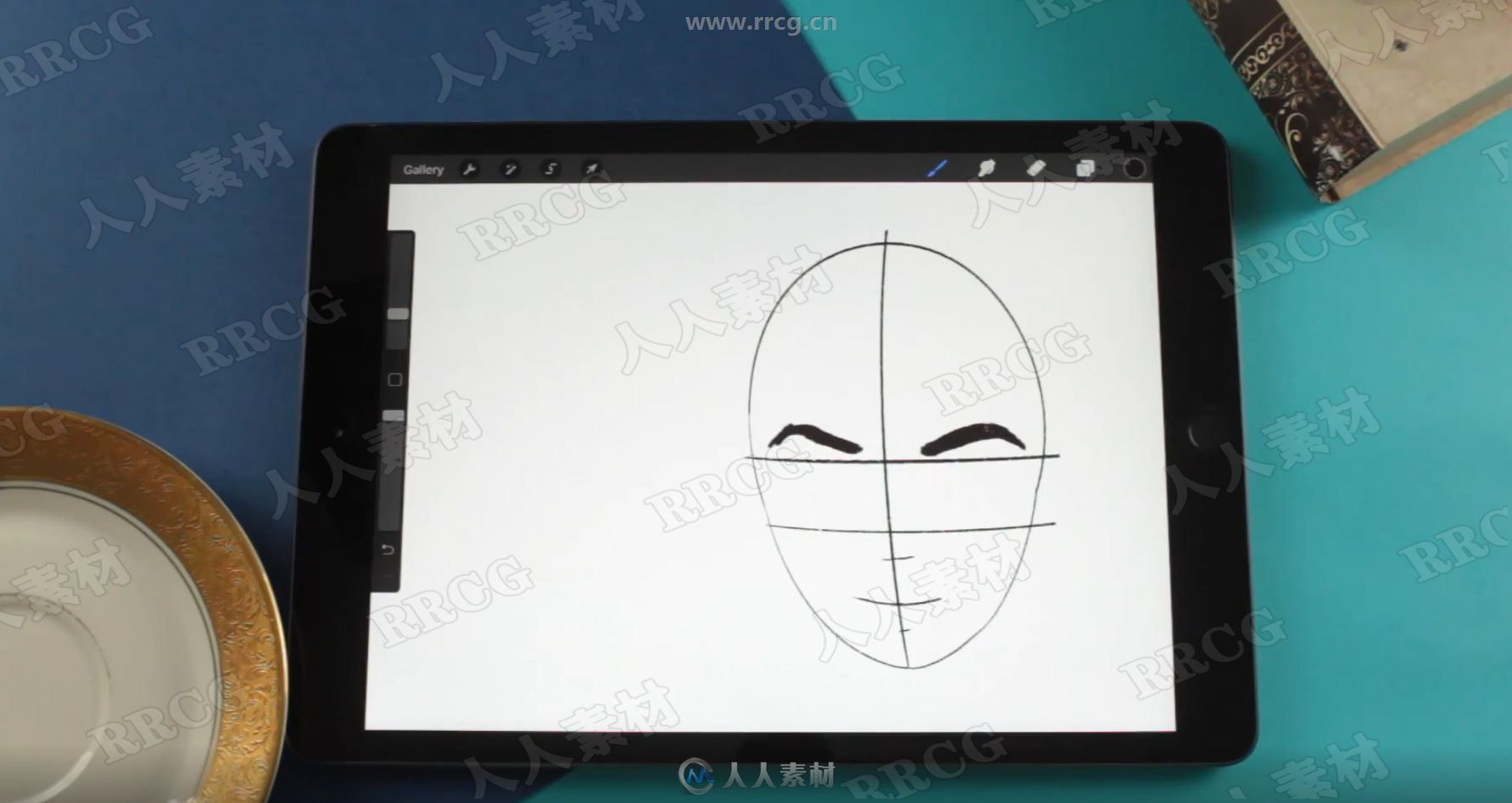 卡通女孩肖像iPad数字绘画技能实例训练视频教程