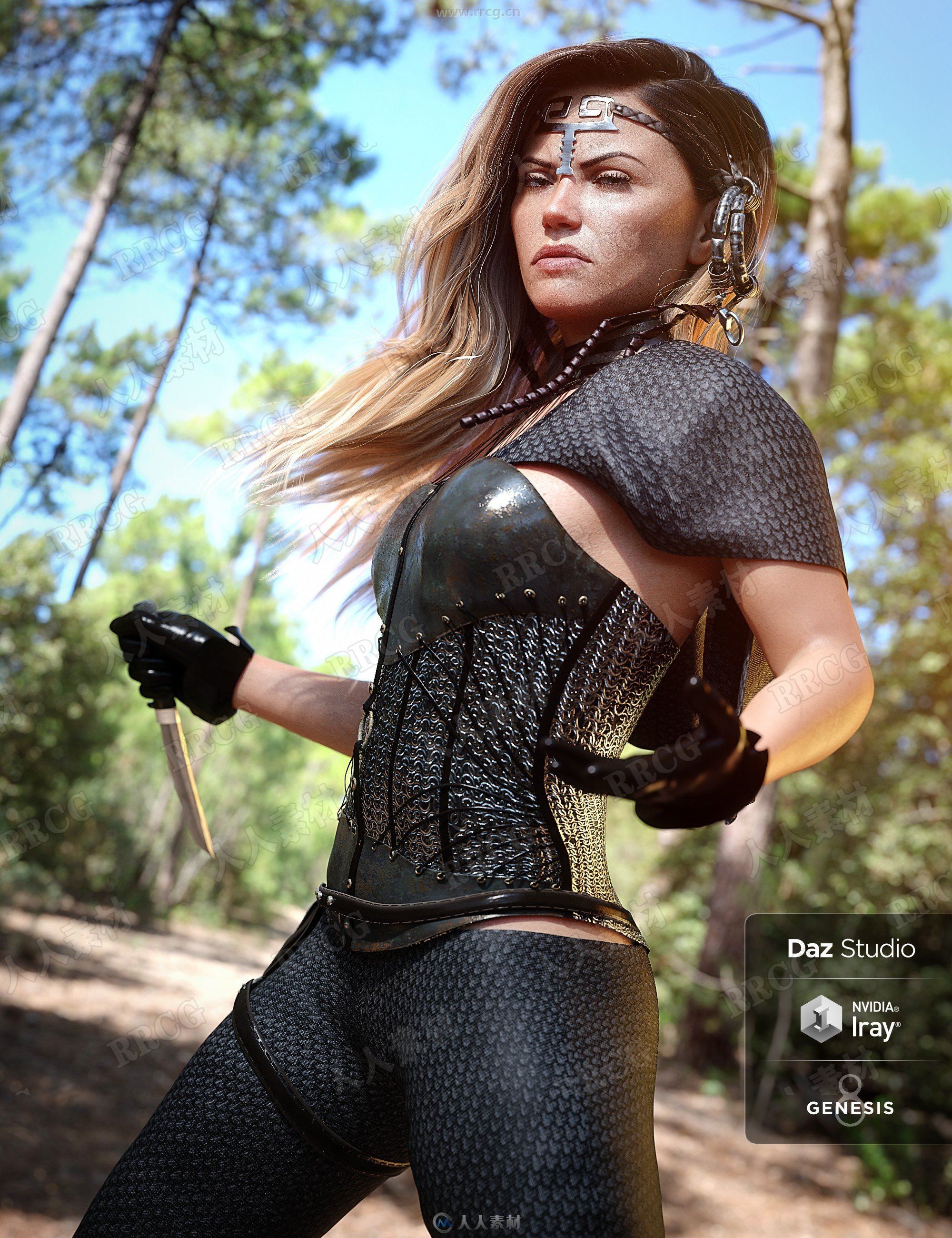 早期科幻战斗女性角色3D模型合集