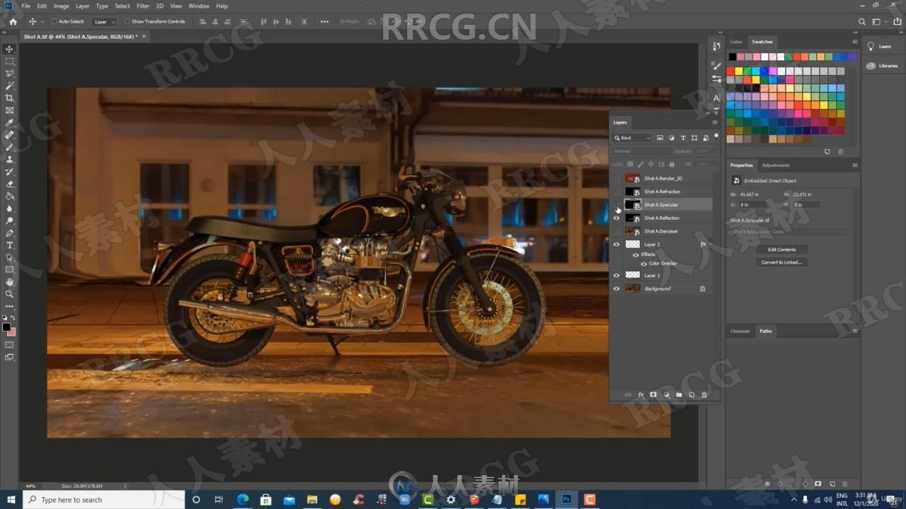 SketchUp与Vray摩托车渲染技术视频教程