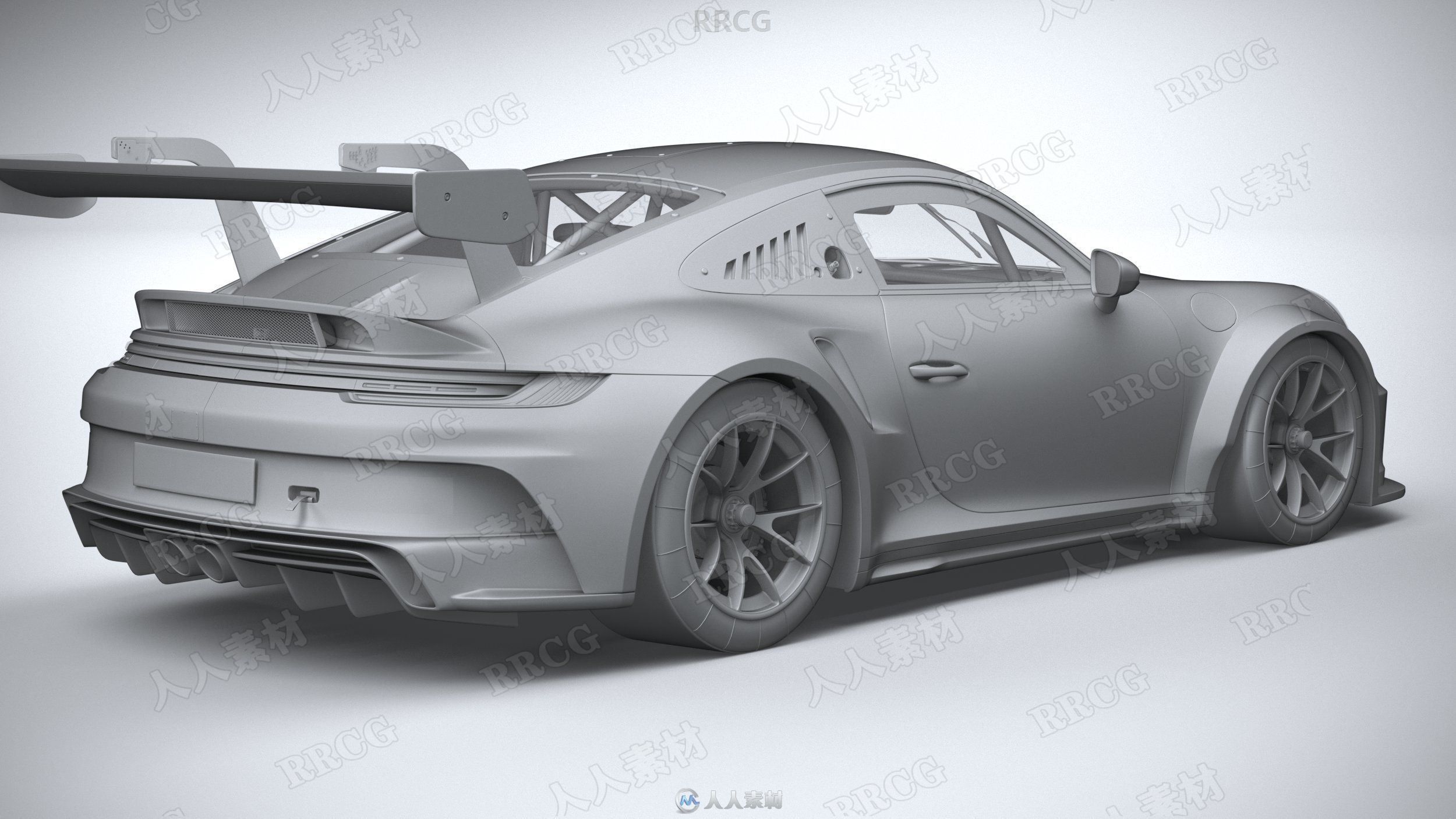 保时捷911 GT3 CUP 2021真实汽车高质量3D模型