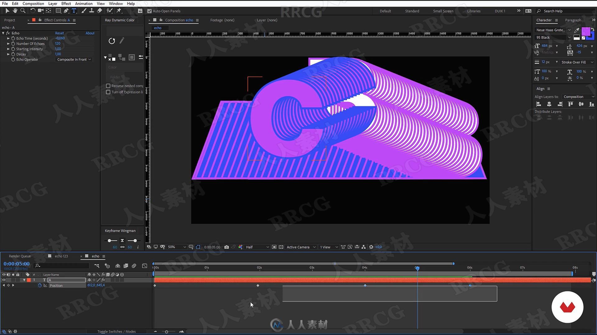 AE和C4D动态印刷排版高级动画视频教程