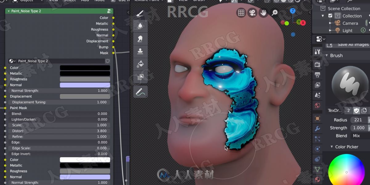 Mask Tools复杂纹理材质制作Blender插件V1.5版