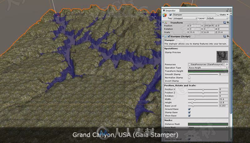 真实世界数据自动创建高质量地形工具Unity游戏素材资源