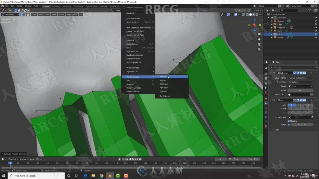 Blender 3D数字雕刻工作流程完整解析视频教程