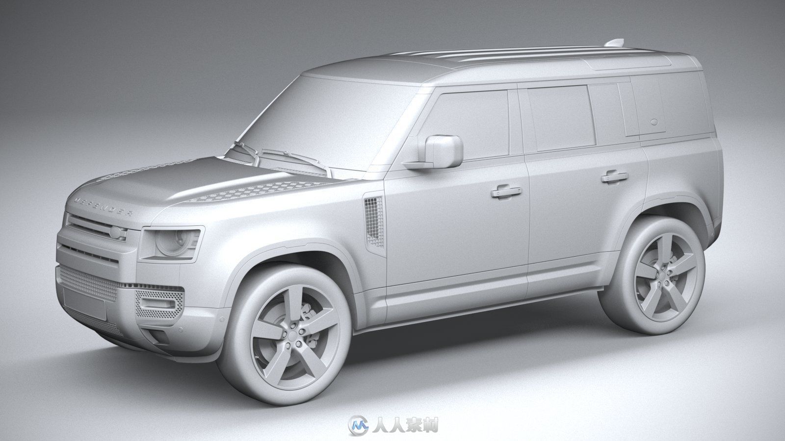 路虎卫士110 Land Rover Defender真实汽车高质量3D模型