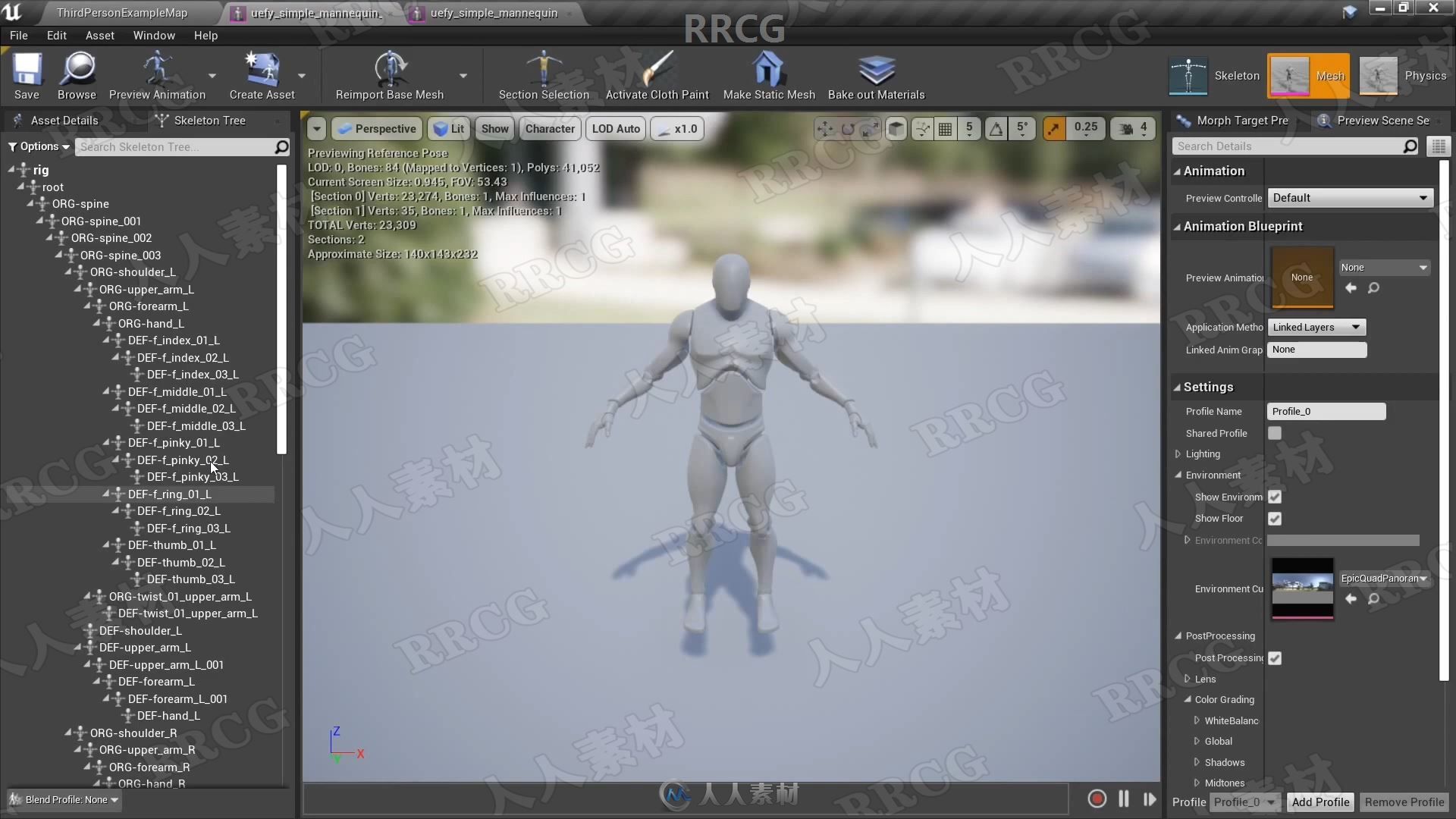 Uefy Pro骨骼绑定导入UE4游戏引擎Blender插件V2.2.0版