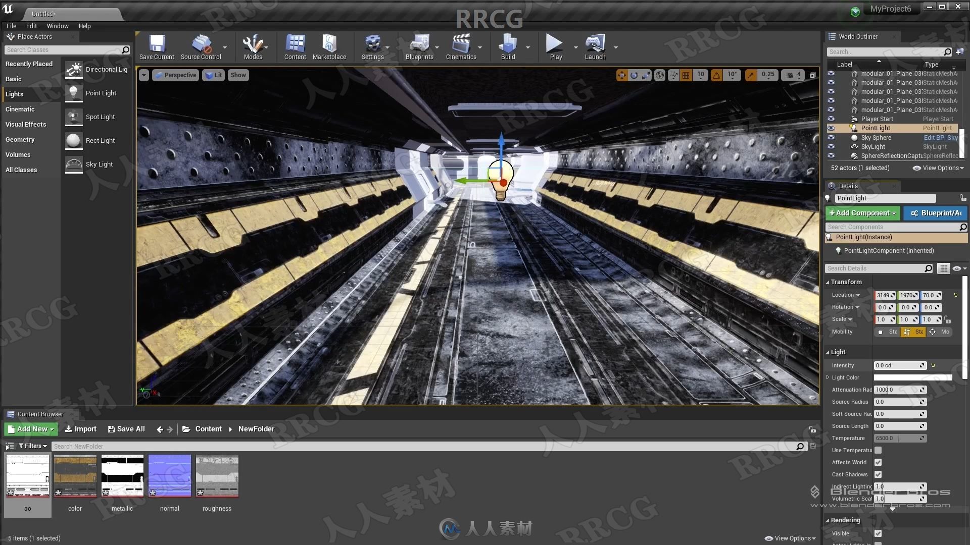 Blender科幻飞船舱环境场景硬表面建模工作流程视频教程