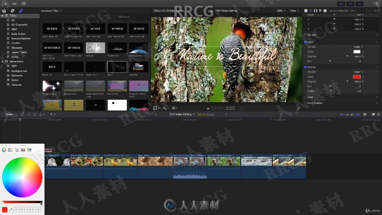 Final Cut Pro X视频编辑速成班训练视频教程