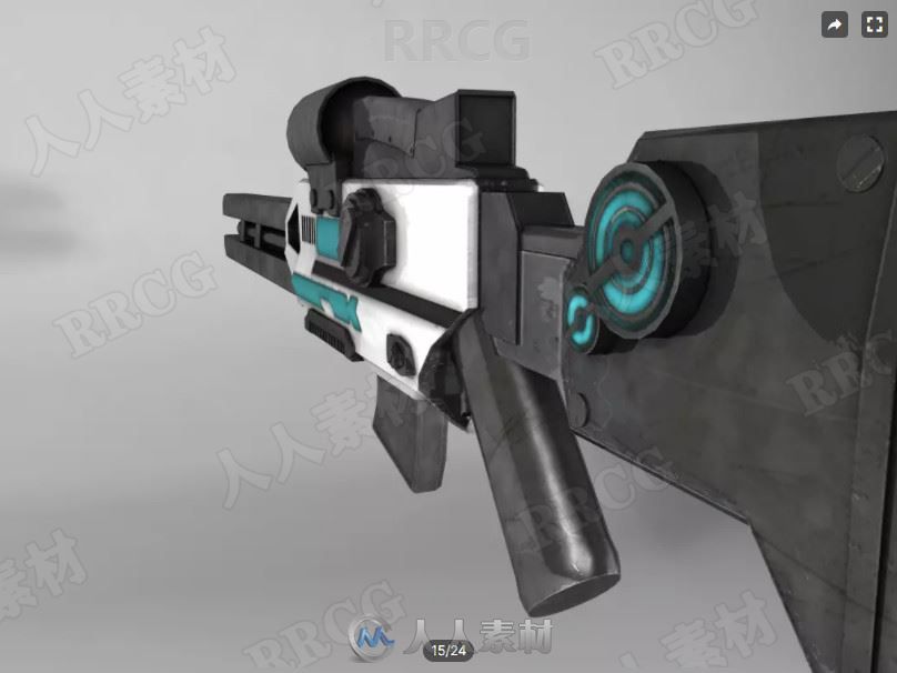 3D逼真枪支武器道具Unity游戏素材资源