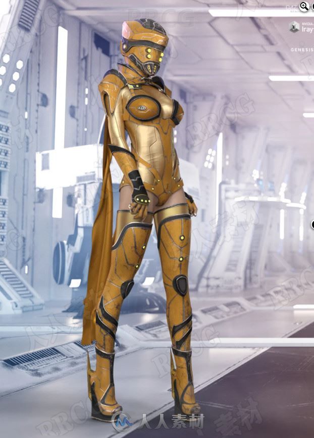 科幻机甲女性机械角色3D模型合集