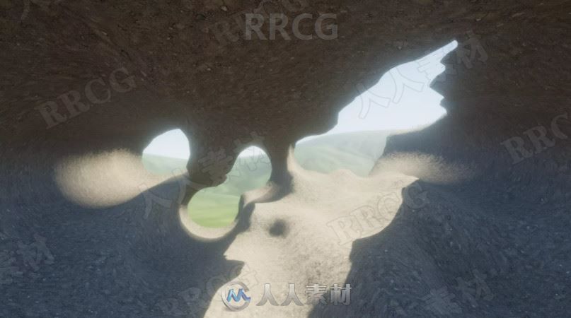 俯视悬崖凹陷地形创建工具Unity游戏素材资源