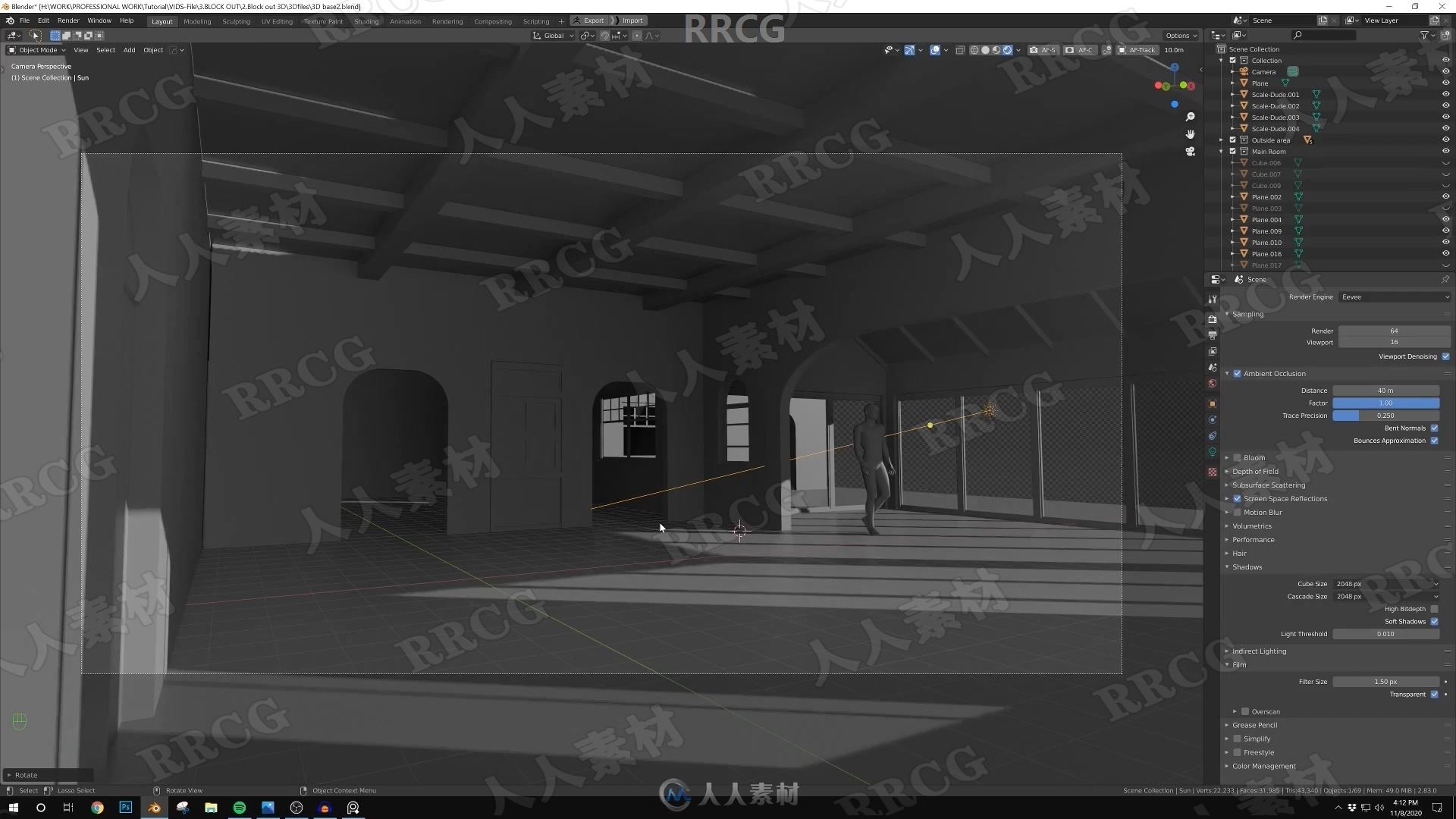 Blender室内场景概念设计工作流程视频教程