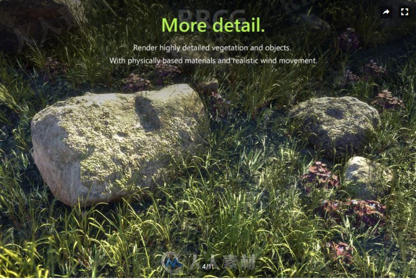 自然草地地形渲染工具Unity游戏素材资源