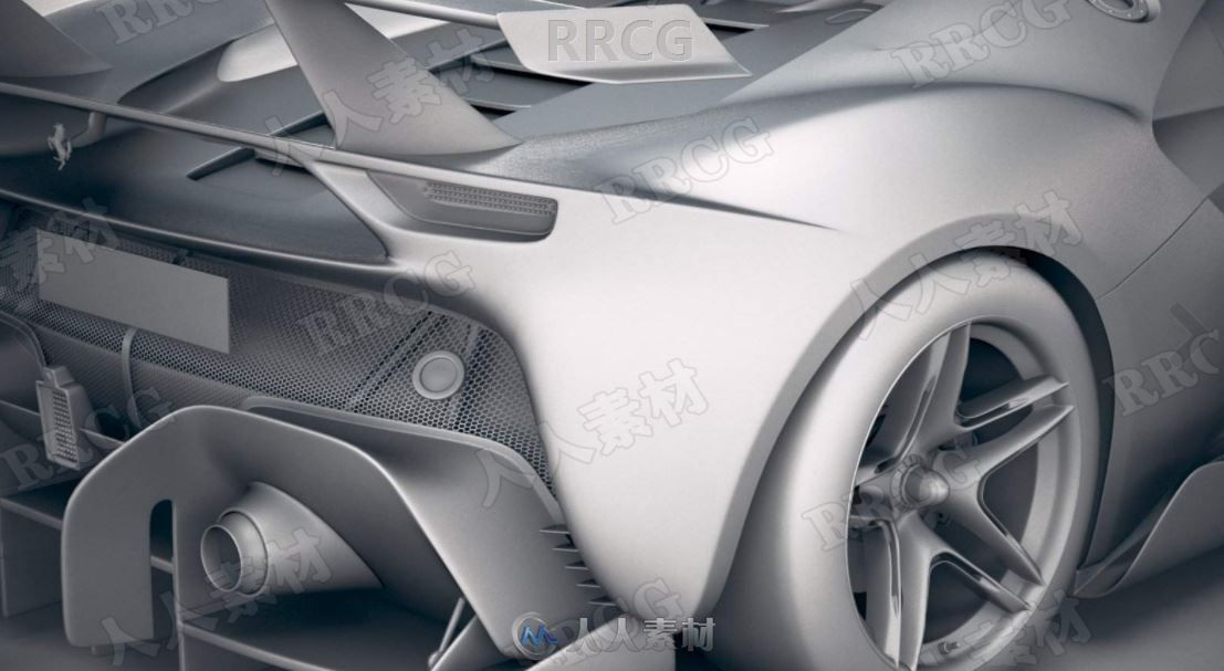 法拉利超跑Ferrari P80C 2019款真实汽车3D模型