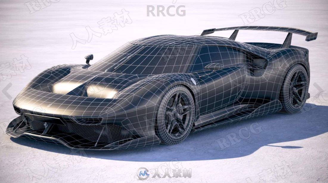 法拉利超跑Ferrari P80C 2019款真实汽车3D模型
