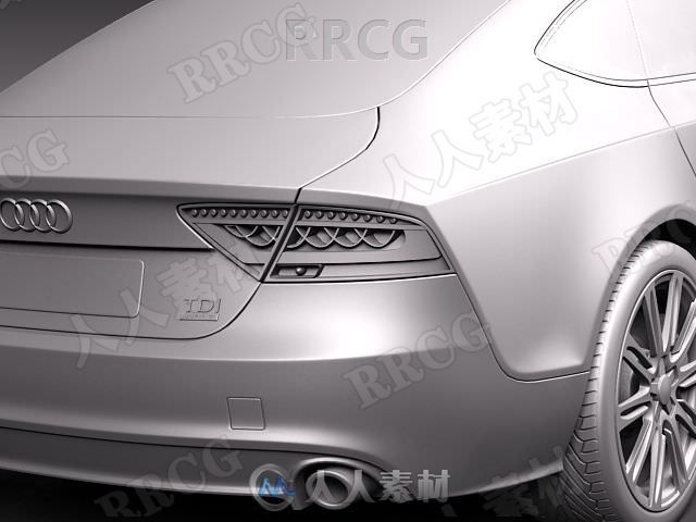 奥迪轿车Audi A7 Sportback 2011款真实汽车3D模型
