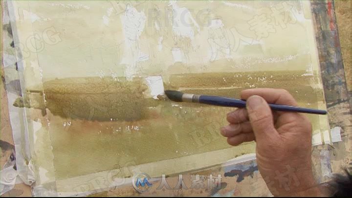 Joseph Zbukvic画师水彩画草稿到上色详细步骤传统手绘视频教程