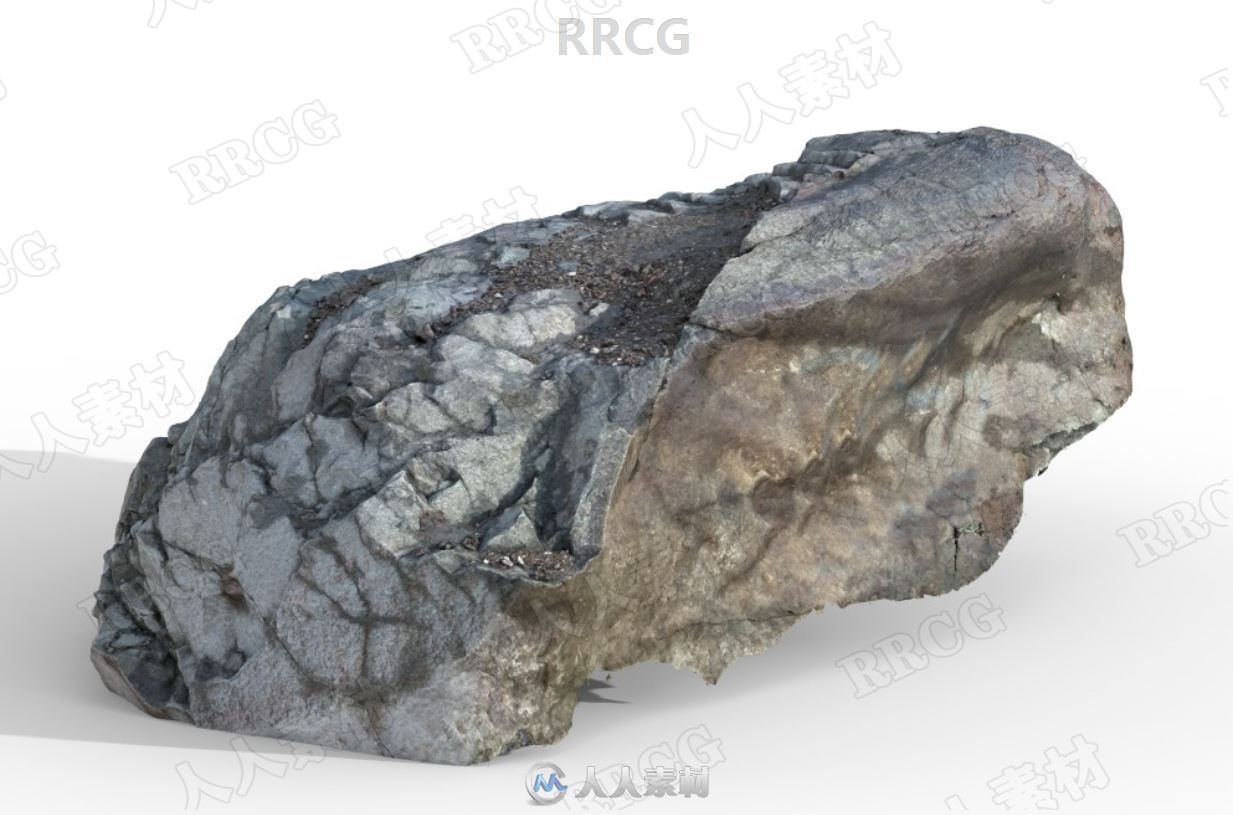 优质自然山石3D模型包含PBR纹理