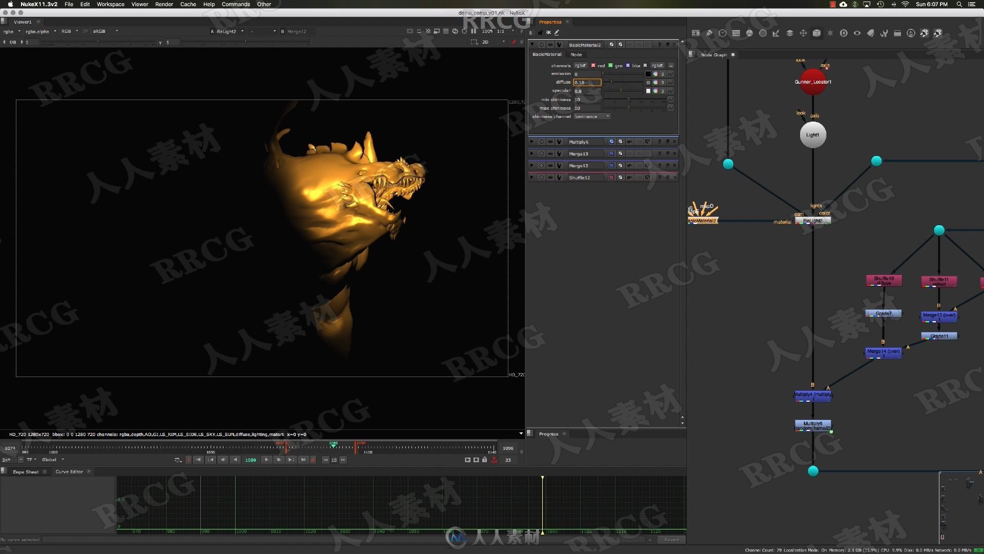 Nuke视效VFX艺术家完整工作流程大师级训练视频教程