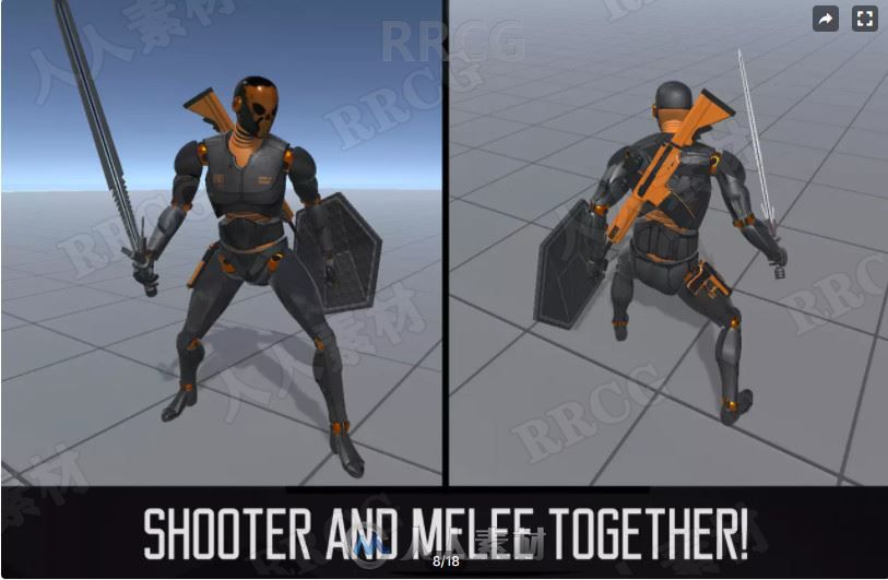 第三人称射击控制者工具模板Unity游戏素材资源