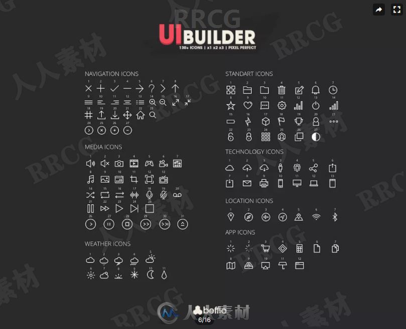 UI生成器2D图形用户界面Unity游戏素材资源