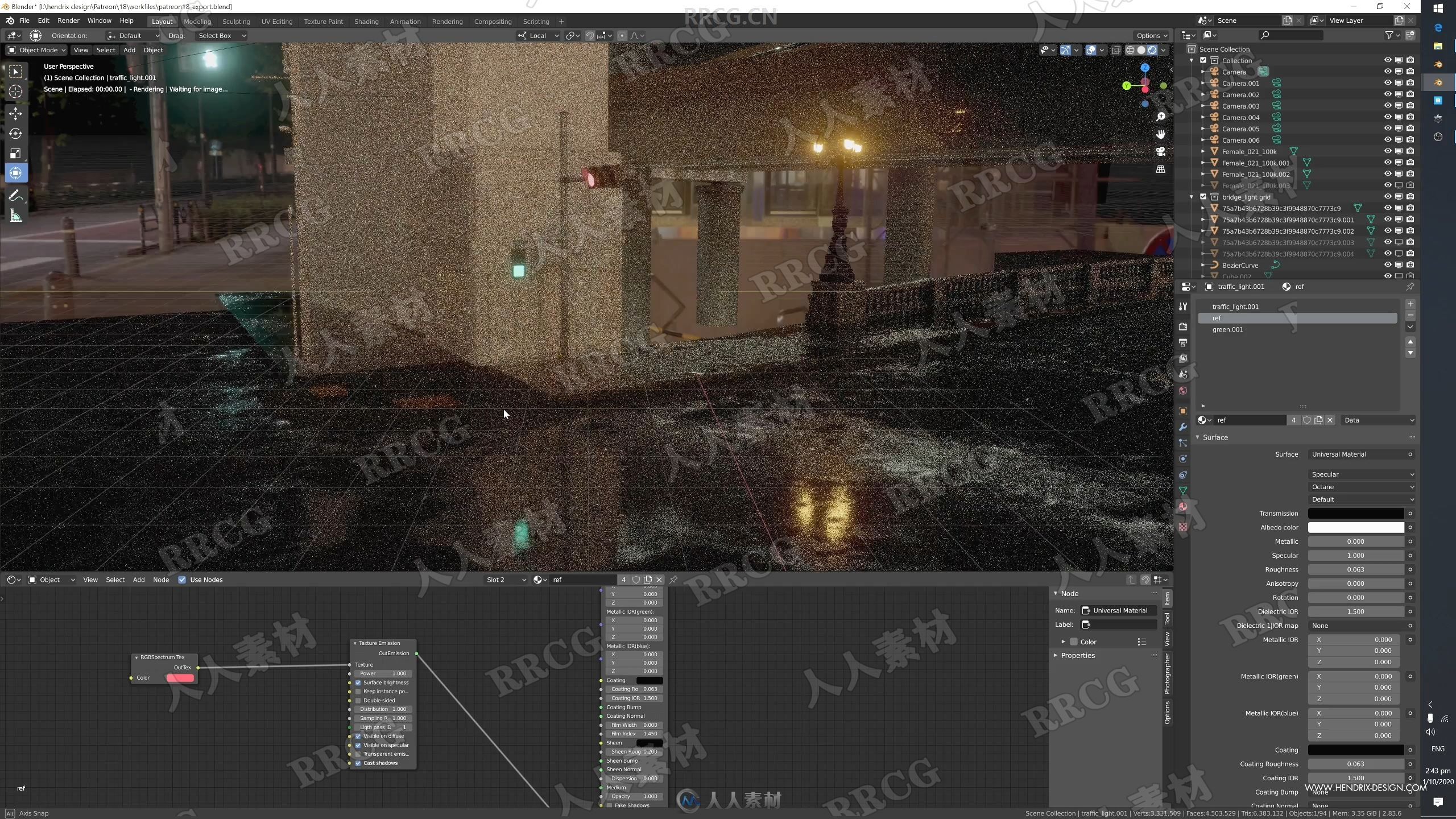Blender中Octane渲染器完全掌握训练视频教程