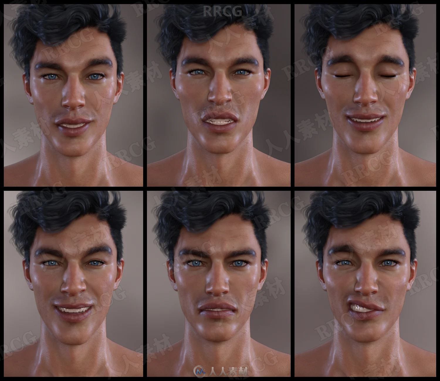 魔幻男性角色人物顽皮搞怪姿势3D模型合集