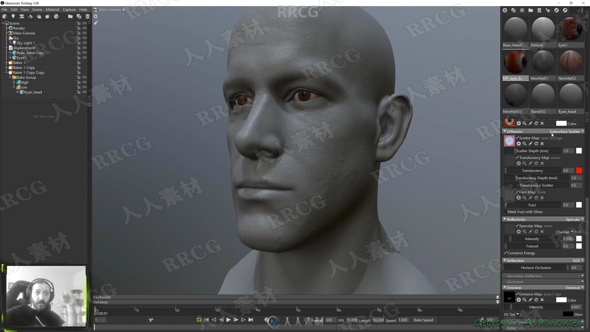 Zbrush超精细角色面部雕刻大师级视频教程