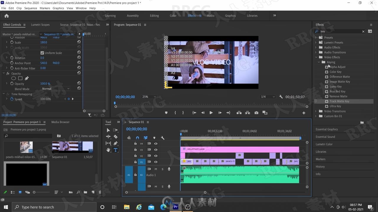 Premiere Pro编辑 Vlog视频完整过程技能训练视频教程