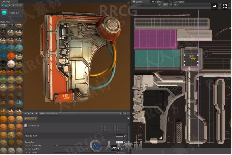 3D渲染PBR纹理编辑器扩展程序实用工具Unity游戏素材资源