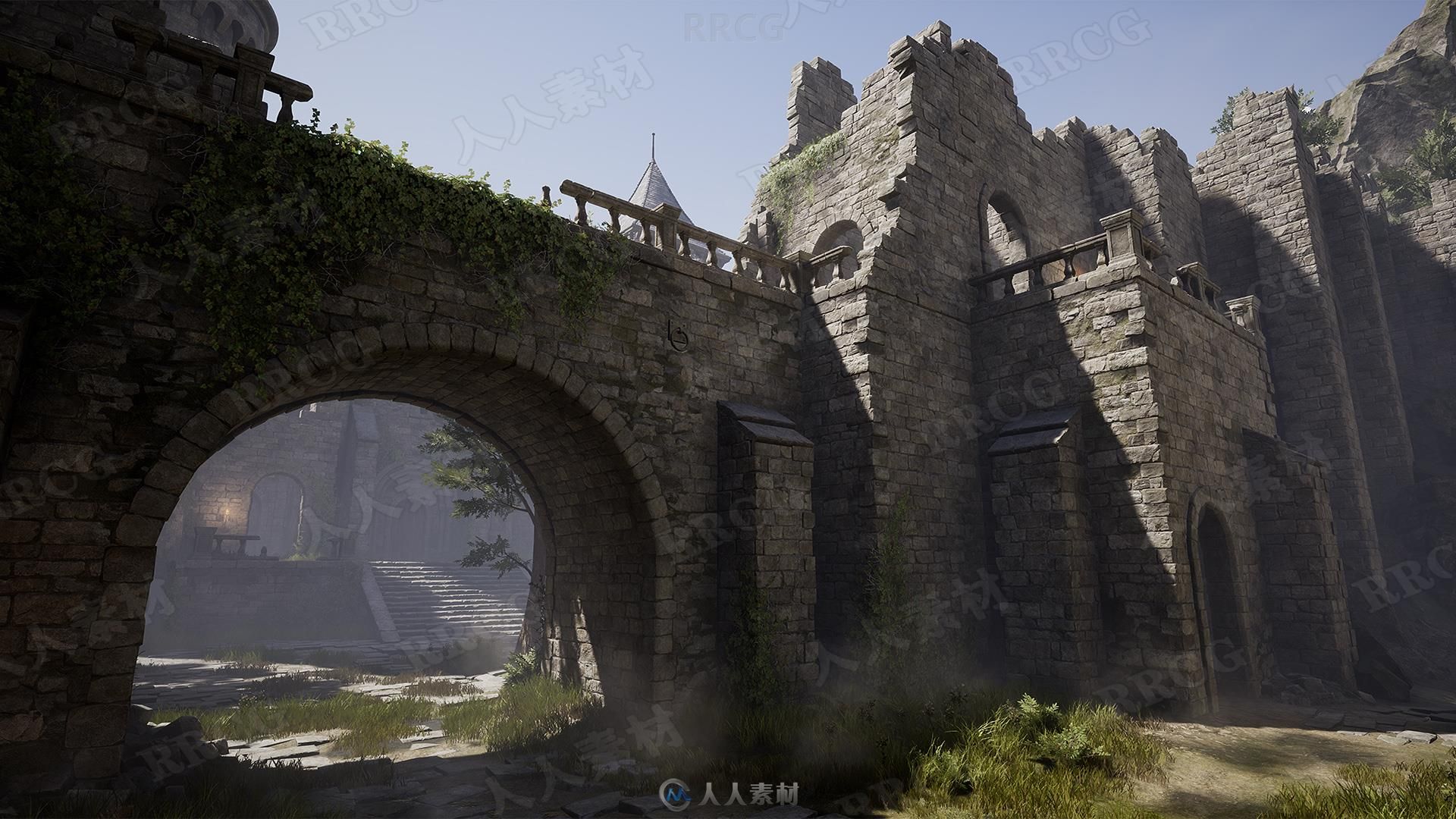 逼真复古城堡环境场景Unreal Engine游戏素材资源