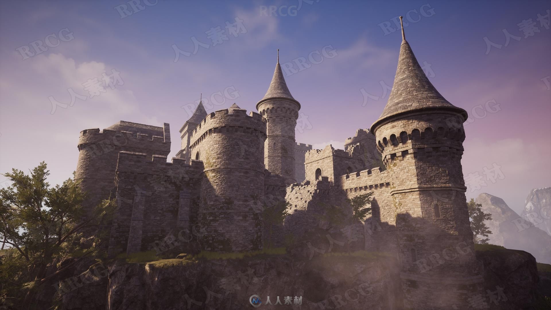 逼真复古城堡环境场景Unreal Engine游戏素材资源