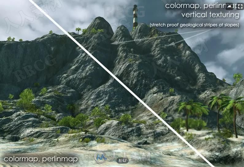 山峰洞穴室外逼真地形场景工具Unity游戏素材资源