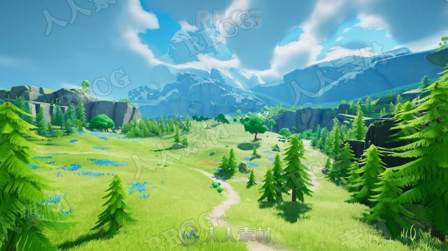 纯自然不同季节森林3D环境场景Unity游戏素材资源