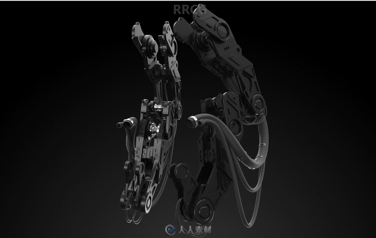 德国画师Mario Brajdich逼真写实科幻钢铁机甲角色道具3D画集