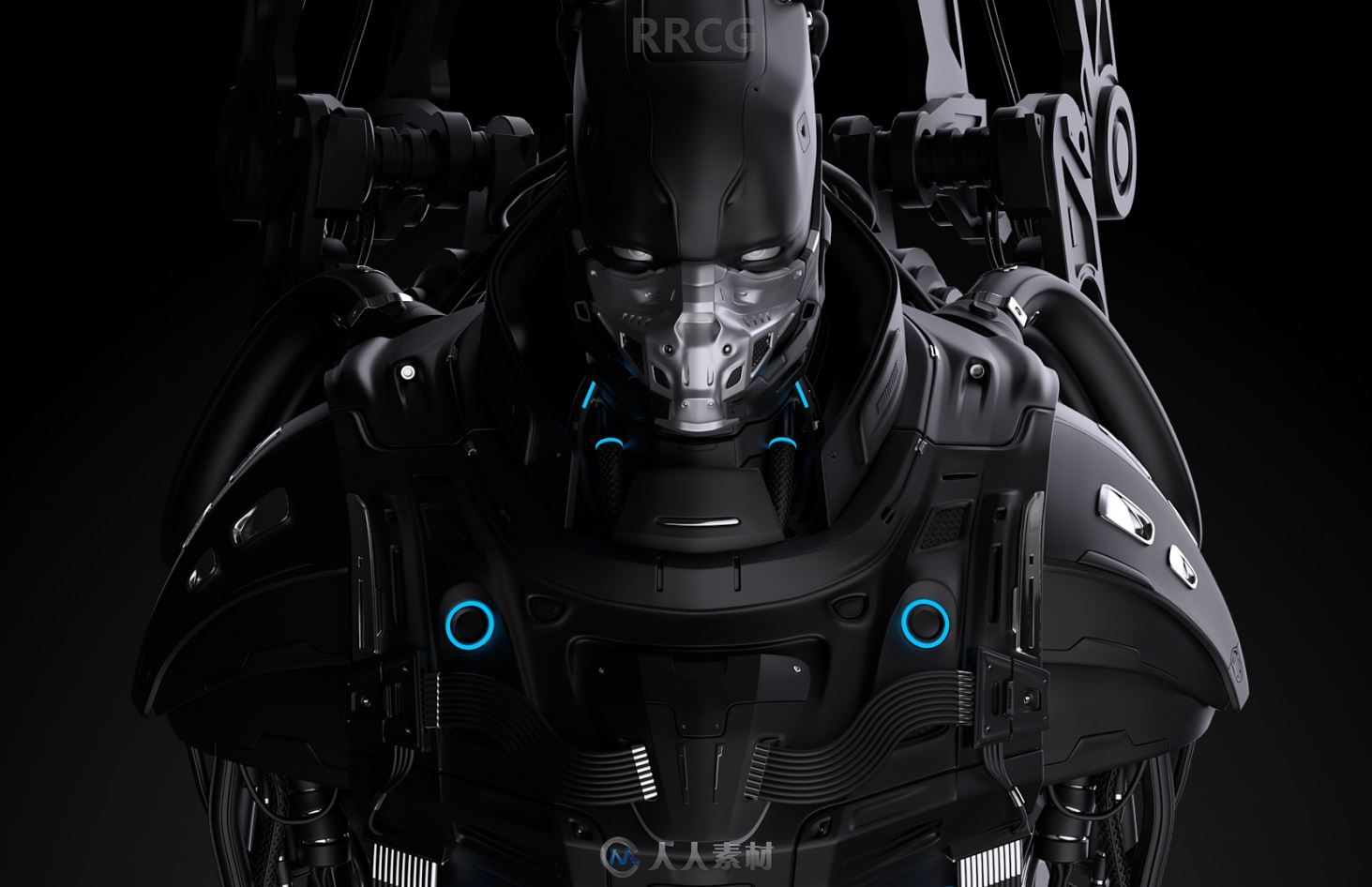 德国画师Mario Brajdich逼真写实科幻钢铁机甲角色道具3D画集