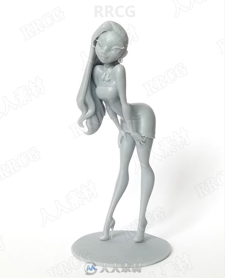 画师Carlos Ortega Elizalde形象卡通美女动物角色雕塑效果3D画集