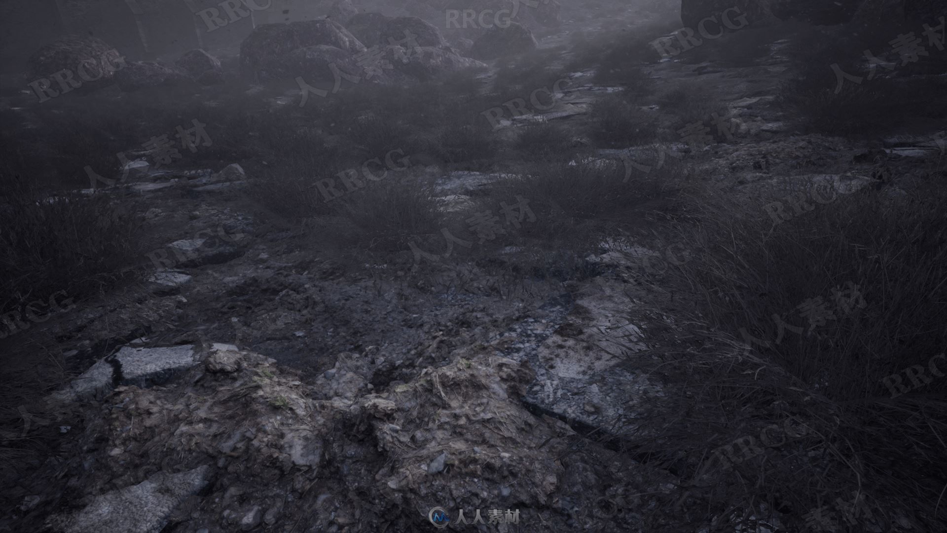 世界末日效果干燥土地暴风来袭环境场景Unreal Engine游戏素材资源