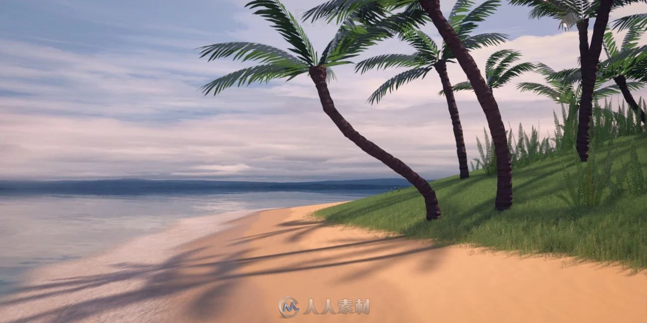 菲律宾城市风格海边度假岛屿茅屋环境场景3D模型合集