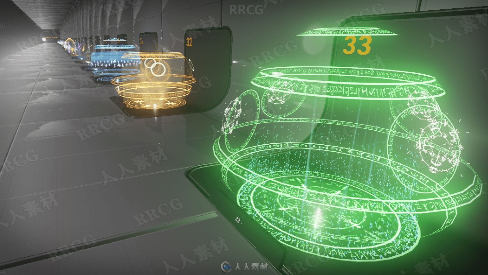 33中魔法幻想荧光区域视觉特效Unreal Engine游戏素材资源